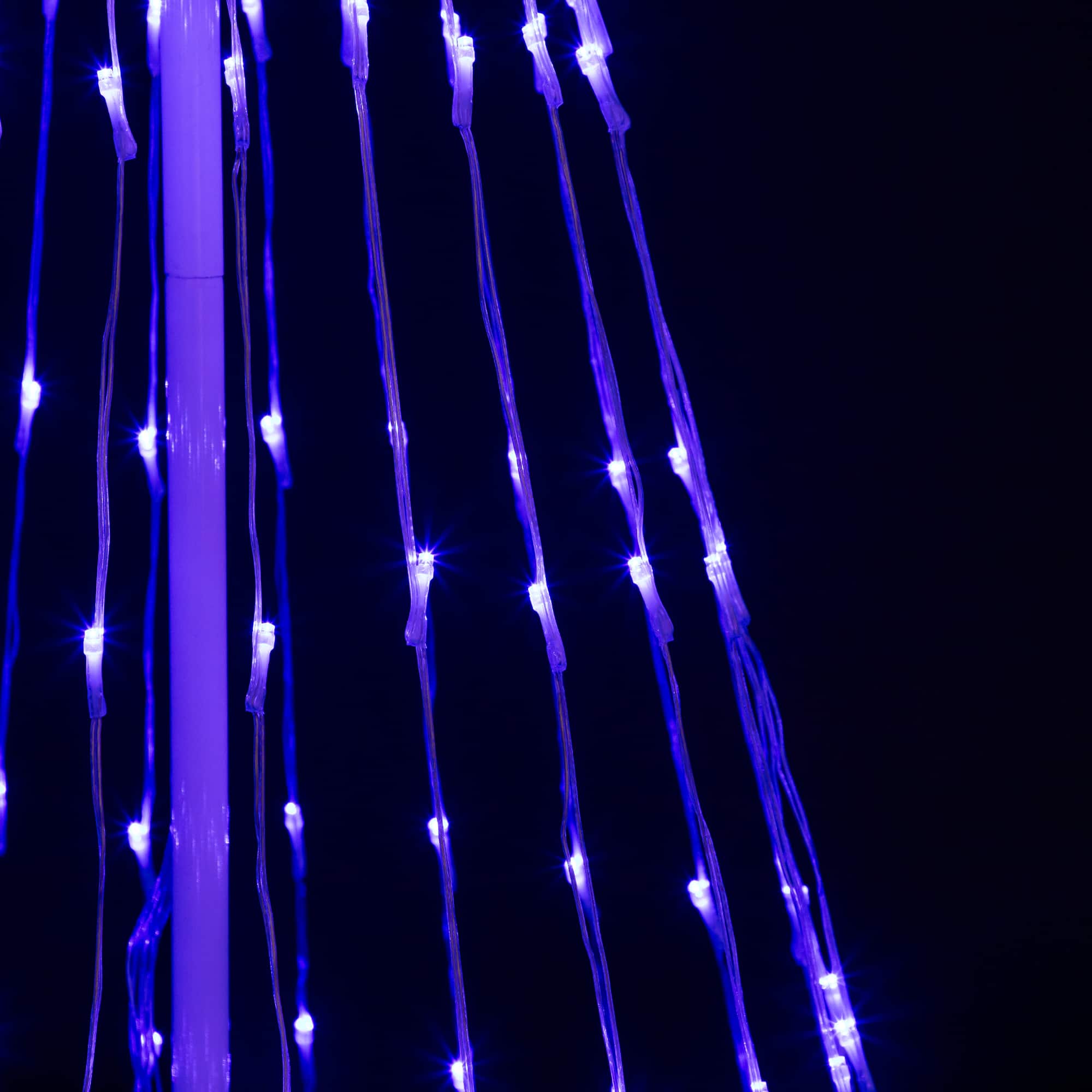 4ft. Light Show Christmas Tree with Star, Blue LED Lights